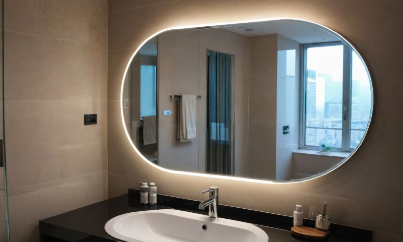 Backlit Mirror with Modern Design